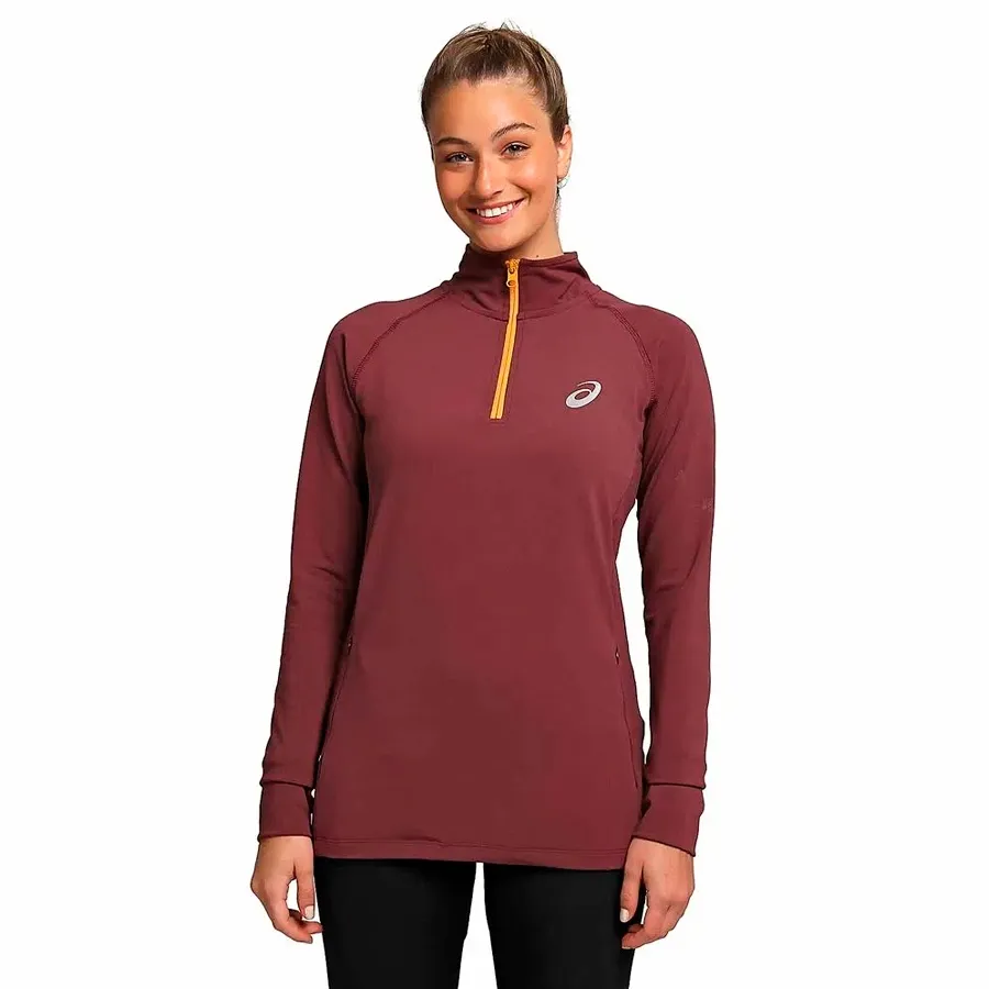 Imagen 0 de 5 de Buzo Asics Medio Cierre Aw22-BORDO