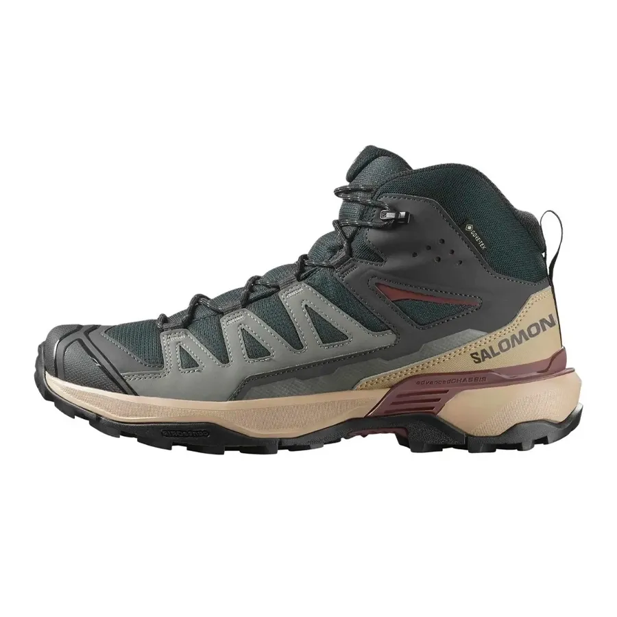 Imagen 2 de 5 de Zapatillas Salomon X Ultra 360 Mid Goretex-GRAFITO/GRIS/BEIGE