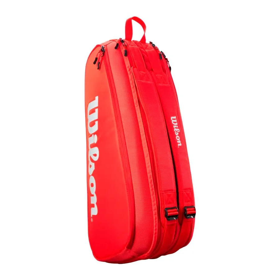 Imagen 1 de 7 de Raquetero Wilson Super Tour 6 Pk-ROJO