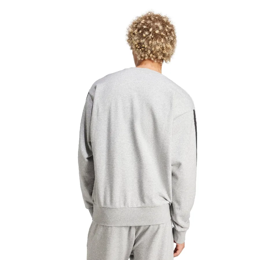 Imagen 2 de 5 de Buzo adidas Essentials 3 Stripes-GRIS/NEGRO