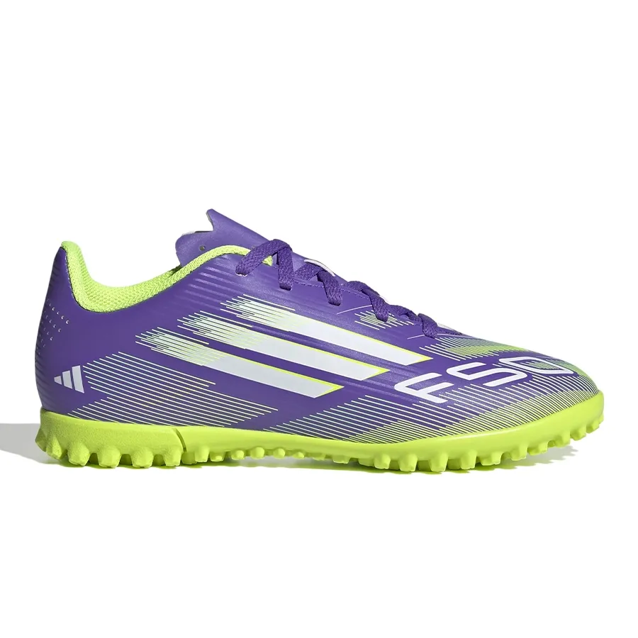 Imagen 0 de 7 de Botines adidas F50 Club Tf J-VIOLETA/BLANCO/VERDE FLUOR