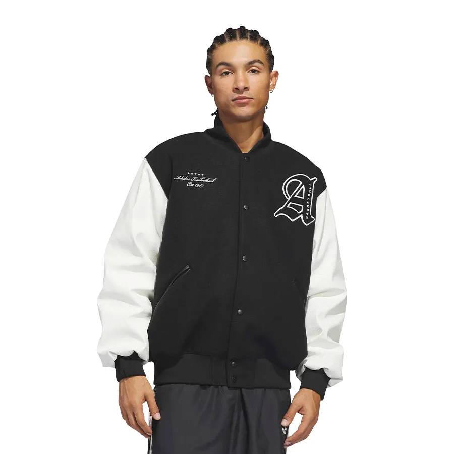 Imagen 0 de 7 de Campera adidas originals Varsity Basketball-NEGRO/BLANCO