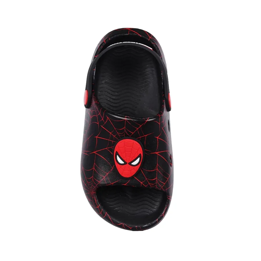 Imagen 2 de 4 de Sandalias Footy Clogs Spiderman-NEGRO/ROJO