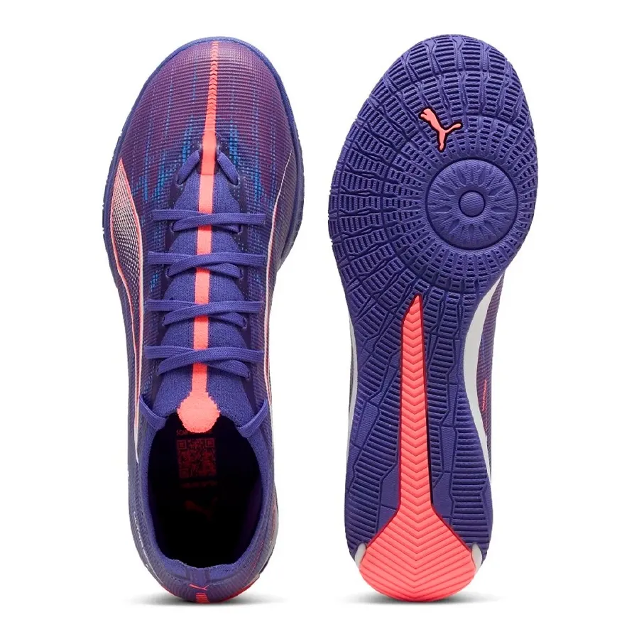 Imagen 3 de 6 de Botines Puma Ultra 5 Match Tf-AZUL/CORAL FLUOR/BLANCO