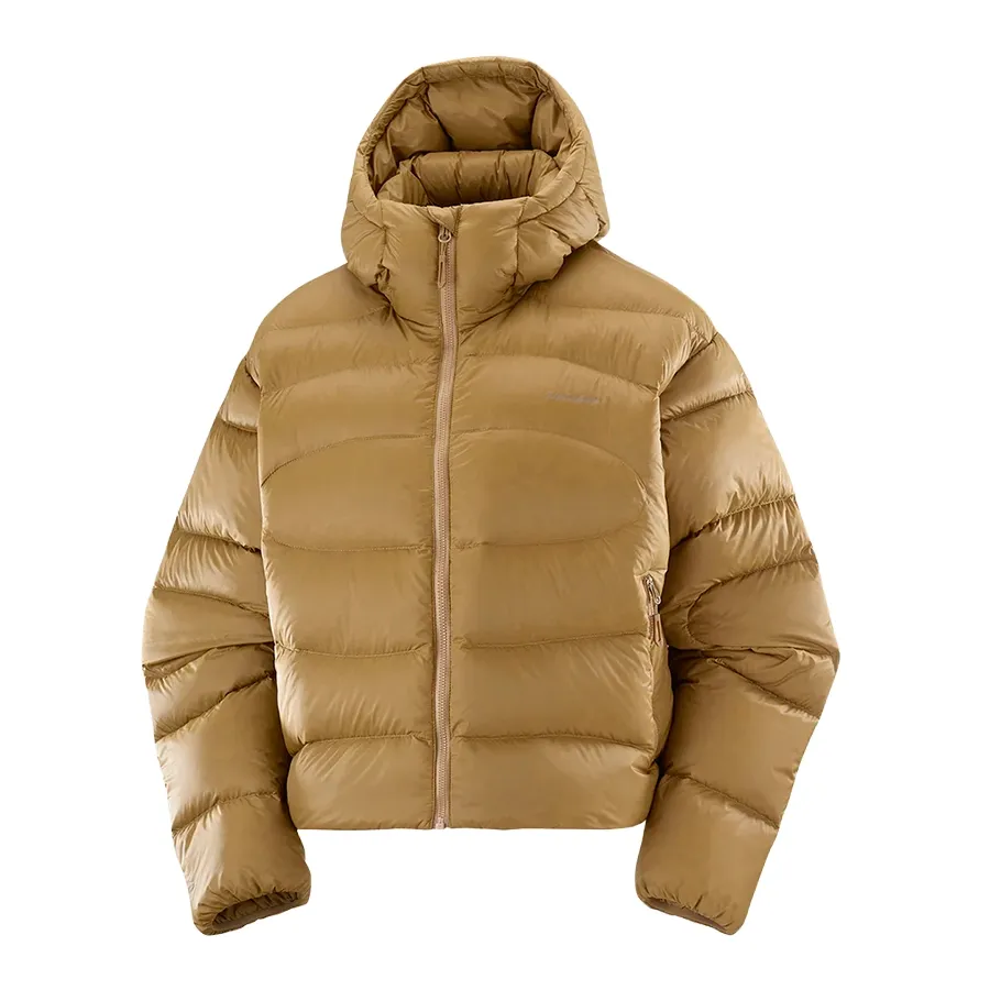 Imagen 2 de 7 de Campera Salomon Outline Nov Crop Down-MOSTAZA
