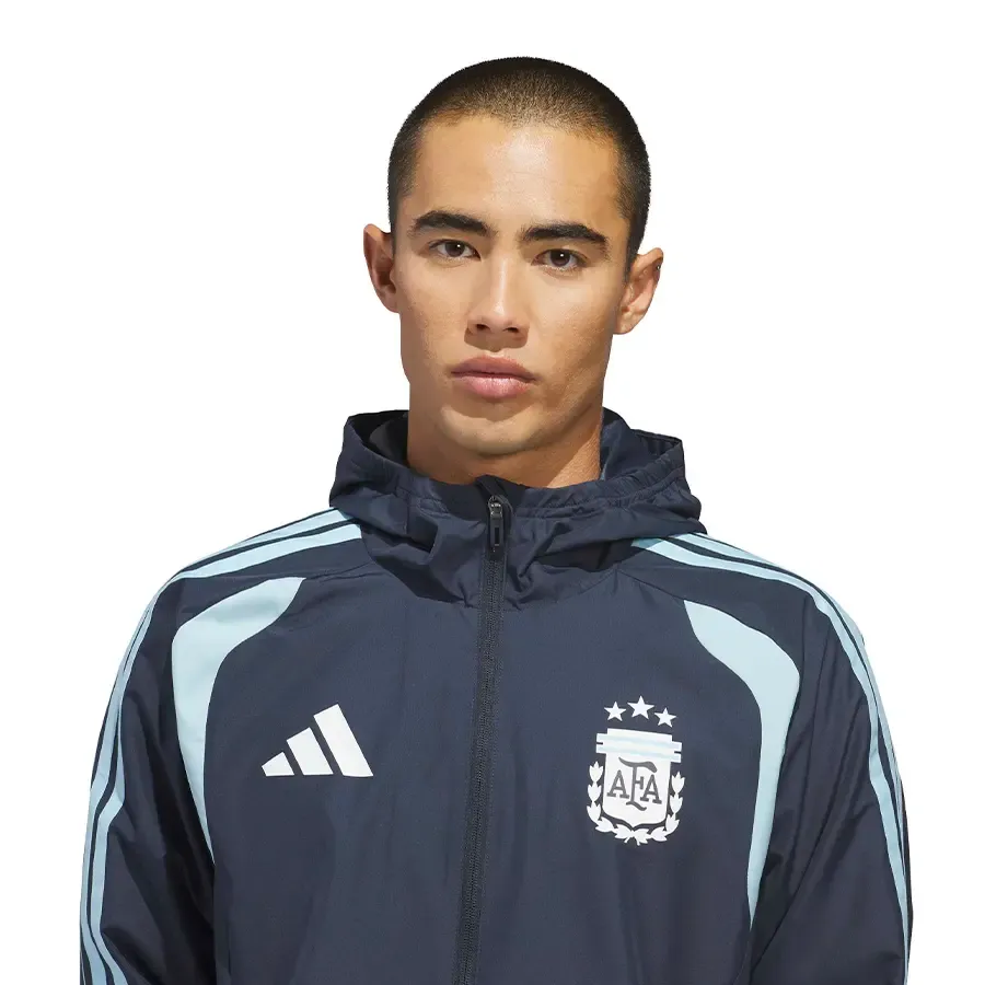 Imagen 3 de 5 de Campera adidas Afa Tiro All Weather-MARINO/CELESTE