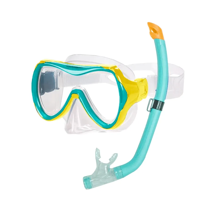 Imagen 0 de 1 de Set Snorkel + Mascara Junior 2.0-AMARILLO/AQUA
