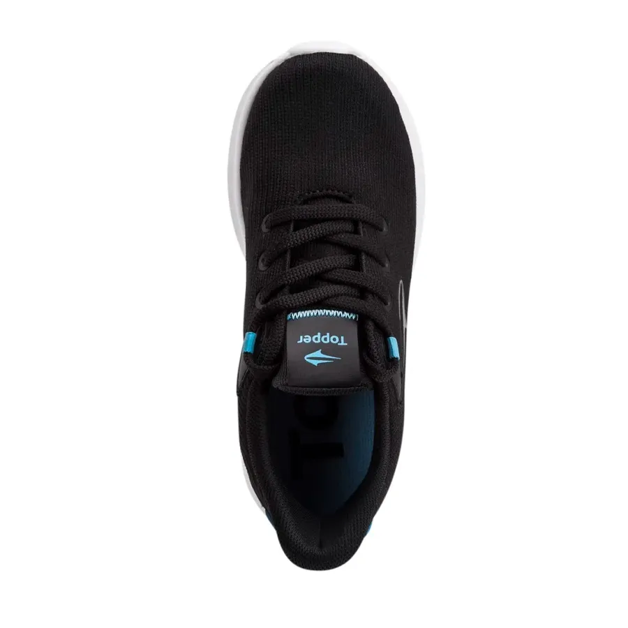 Imagen 3 de 5 de Zapatillas Topper Lambi Kids-NEGRO/TURQUESA