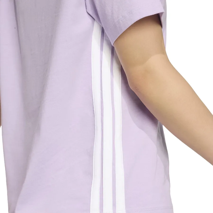Imagen 4 de 5 de Remera adidas Essentials 3-Stripes-LILA