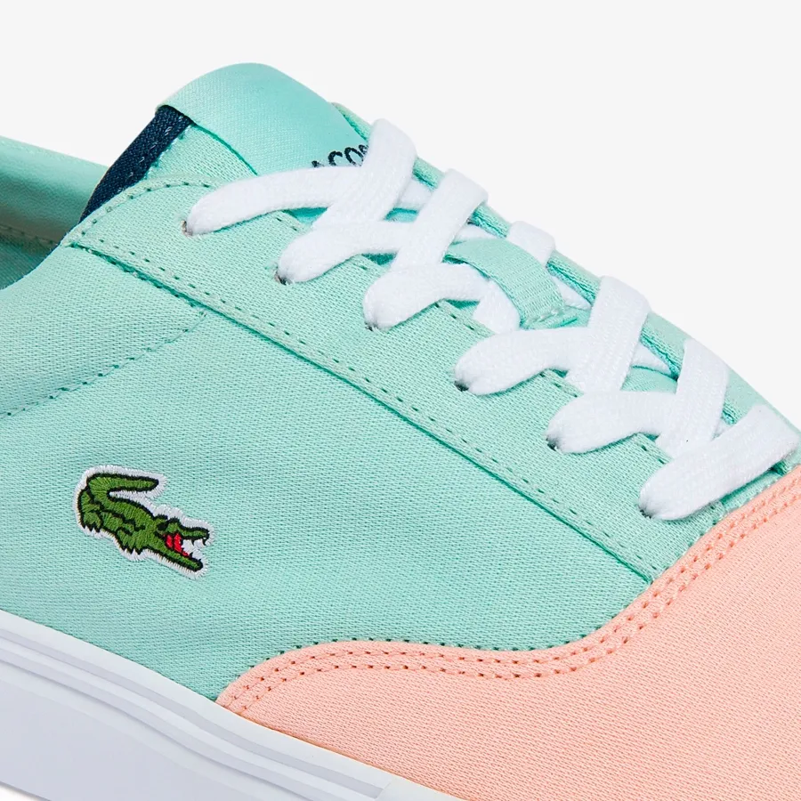 Imagen 2 de 6 de Zapatillas Lacoste Jump Serve Lace-VERDE/SALMON