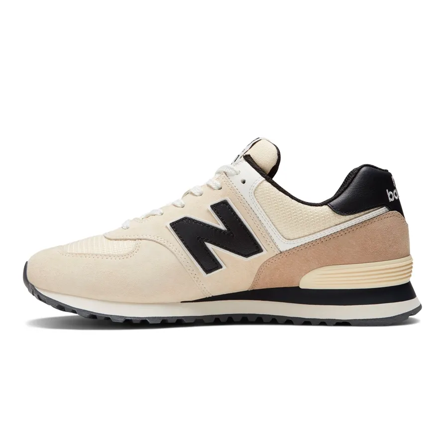 Imagen 1 de 6 de Zapatillas New Balance 574-BEIGE/NEGRO