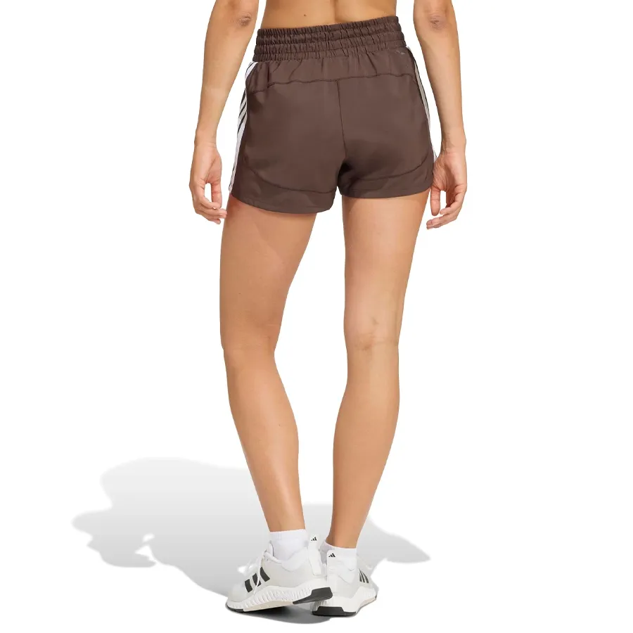 Imagen 1 de 5 de Short adidas Pacer High-CAFE/BLANCO