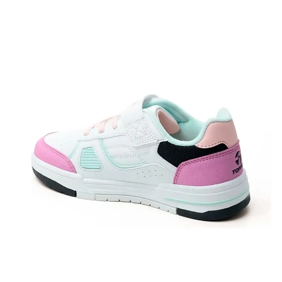 Imagen 2 de 5 de Zapatillas Topper Quarter Kids-BLANCO/ROSA/NEGRO