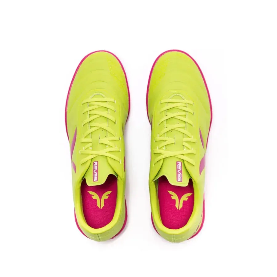 Imagen 2 de 4 de Botines Reves Futbol Fire Junior-LIMA/ROSA