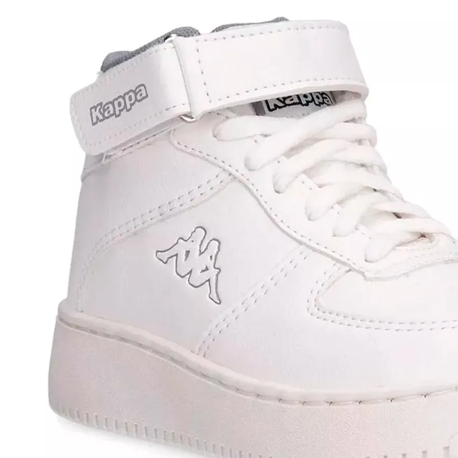 Imagen 4 de 6 de Zapatillas Kappa Logo Linate Mid Velcro Kids-BLANCO