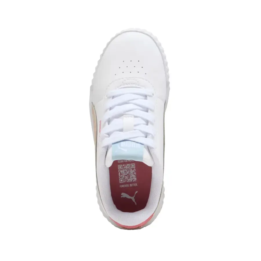 Imagen 3 de 7 de Zapatillas Puma Carina 3.0 Winter Safari Infantil-BLANCO/BEIGE/ROSA