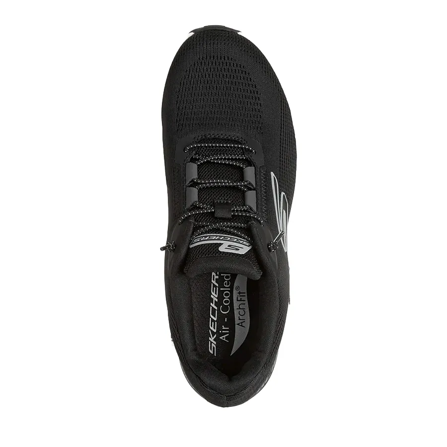 Imagen 3 de 5 de Zapatillas Skechers Go Run Glide Step Arch Fit Casion-NEGRO/BLANCO