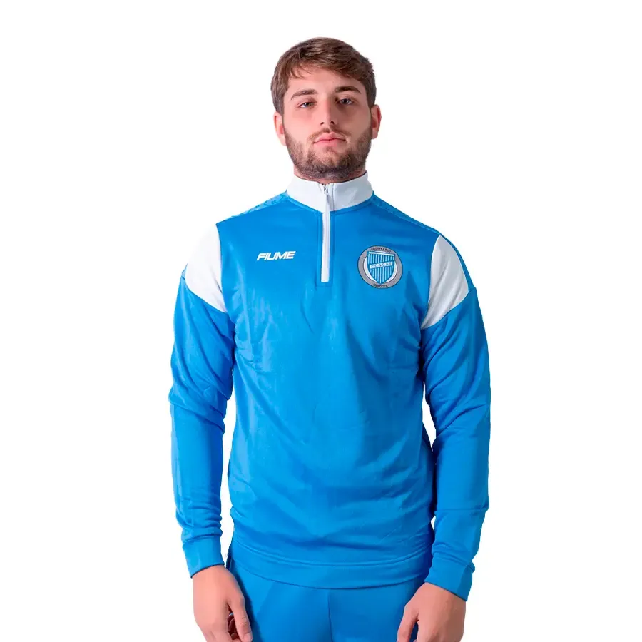 Imagen 0 de 5 de Buzo Fiume Sport Medio Cierre Competition Godoy Cruz 25-AZUL/BLANCO