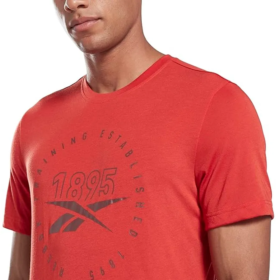 Imagen 4 de 5 de Remera Reebok Gs Training Speedwi-ROJO