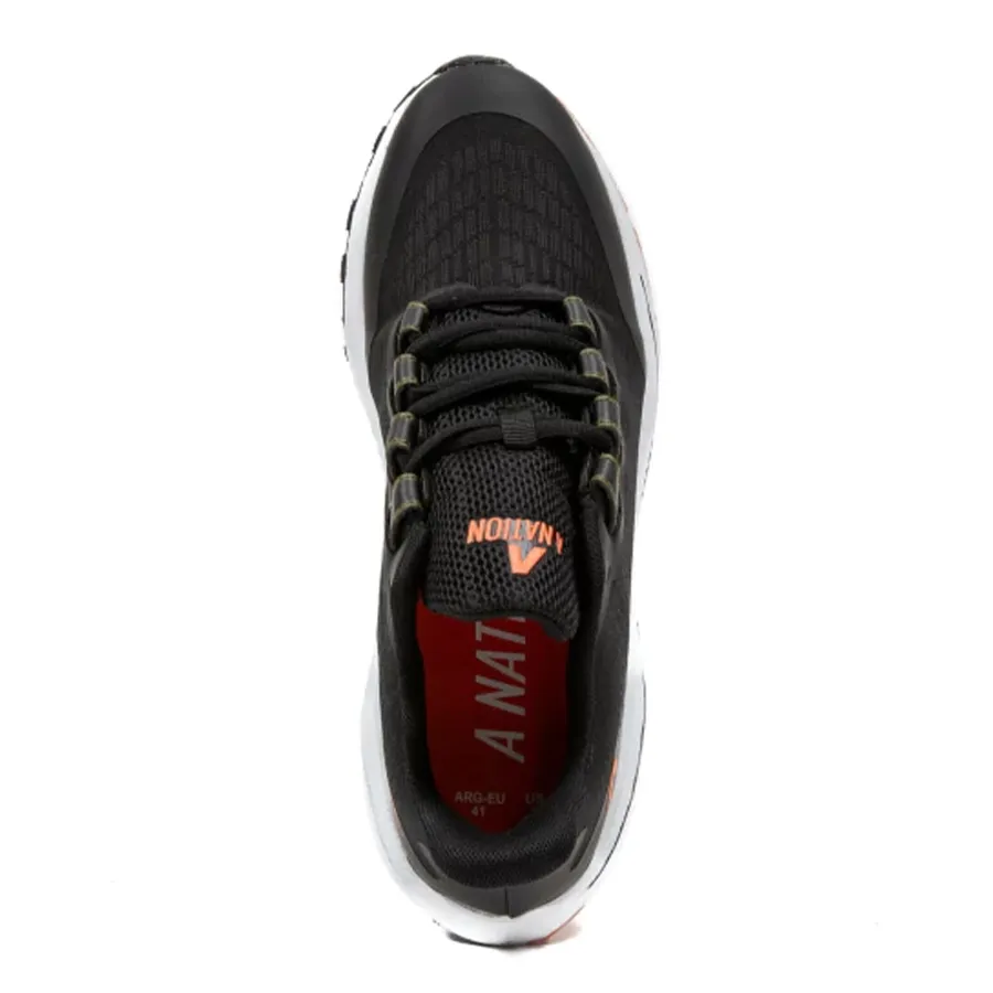 Imagen 3 de 6 de Zapatillas A Nation Alpha Motion-NEGRO/NARANJA