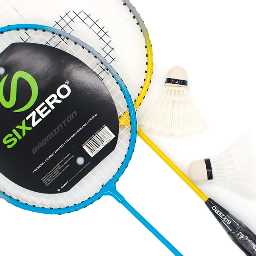 Imagen 1 de 3 de Set Badminton Sixzero  21 Junior-TURQUESA/AMARILLO