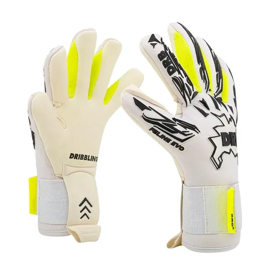 Imagen 1 de 5 de Guantes DRB Arquero Feline Evo Sr-BLANCO/NEGRO/LIMA