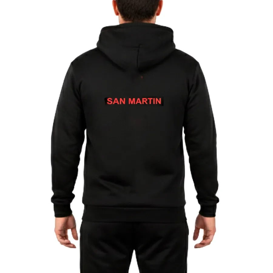 Imagen 2 de 4 de Buzo Mitre Canguro San Martin Mza-NEGRO/ROJO
