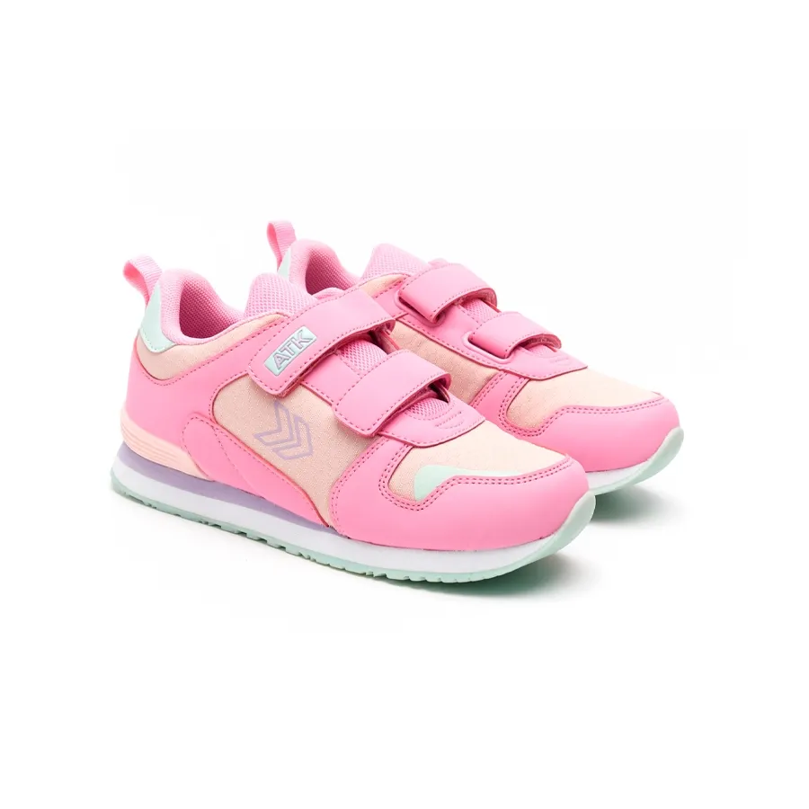 Imagen 1 de 3 de Zapatillas Atomik Casual Velcro Tyler 22-ROSA/SALMON
