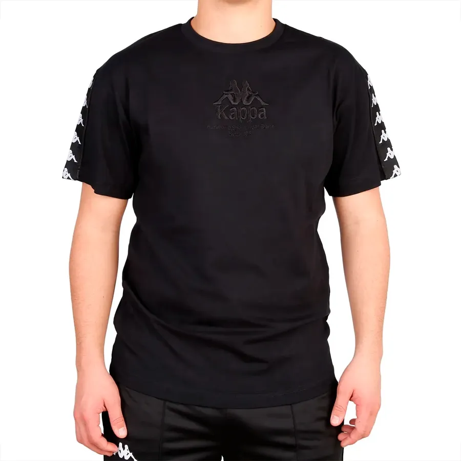 Imagen 0 de 3 de Remera Kappa 222 Banda Vasto-NEGRO/BLANCO