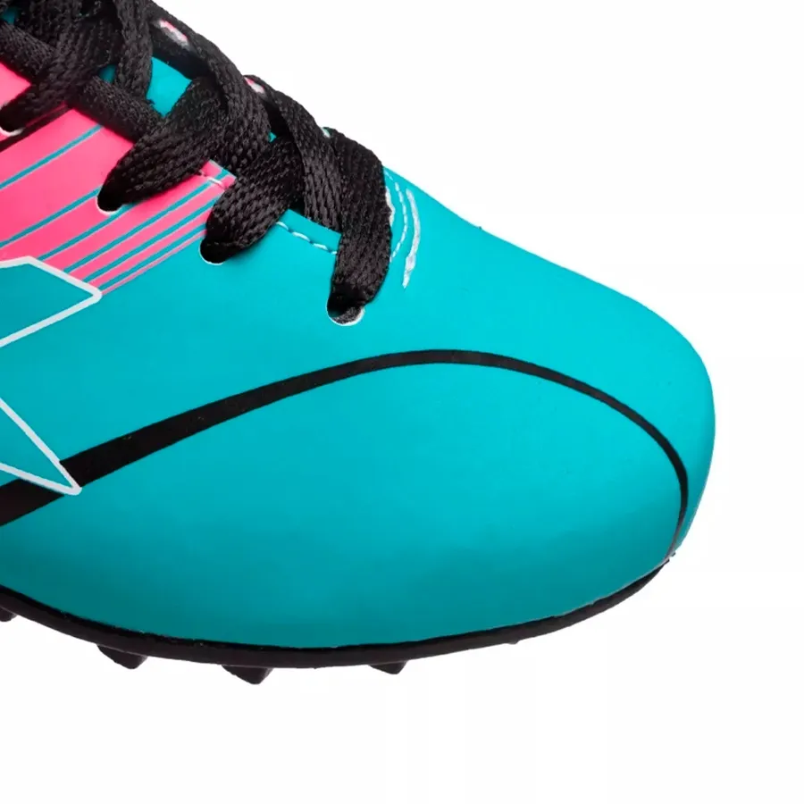 Imagen 4 de 7 de Botines Athix Stamina Kids Tf 47-TURQUESA/ROSA