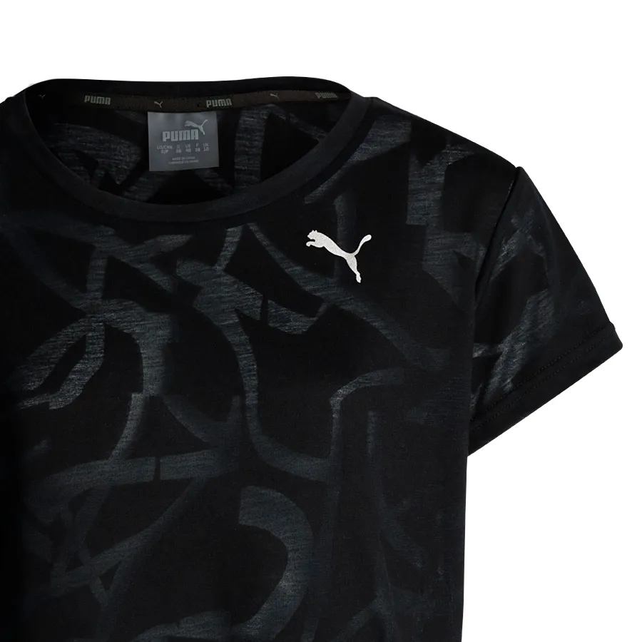 Imagen 2 de 4 de Remera Puma Transition Burn Out-NEGRO