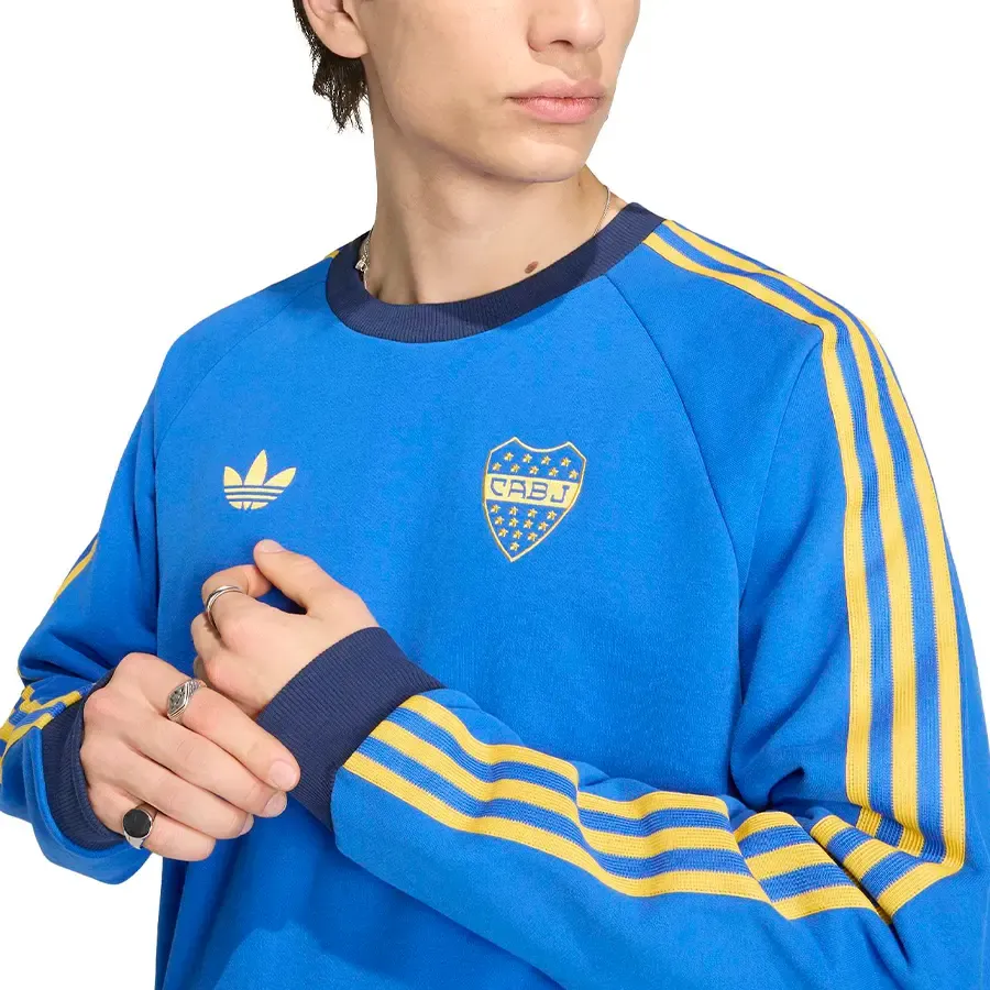 Imagen 3 de 5 de Buzo adidas originals Boca Juniors-AZUL/AMARILLO
