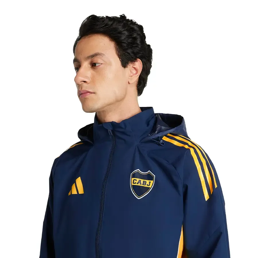 Imagen 3 de 5 de Campera adidas Boca Juniors Tiro All Weather-MARINO/AZUL