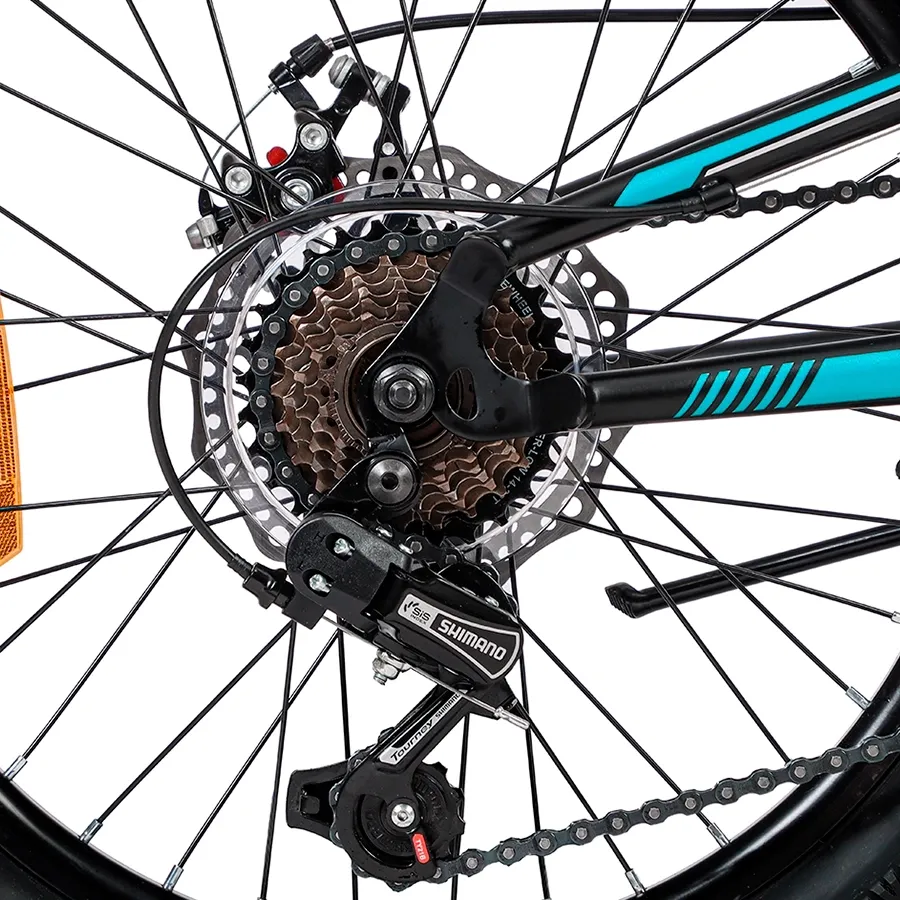 Imagen 8 de 10 de Bicicleta TopMega Slider R20-NEGRO/CELESTE