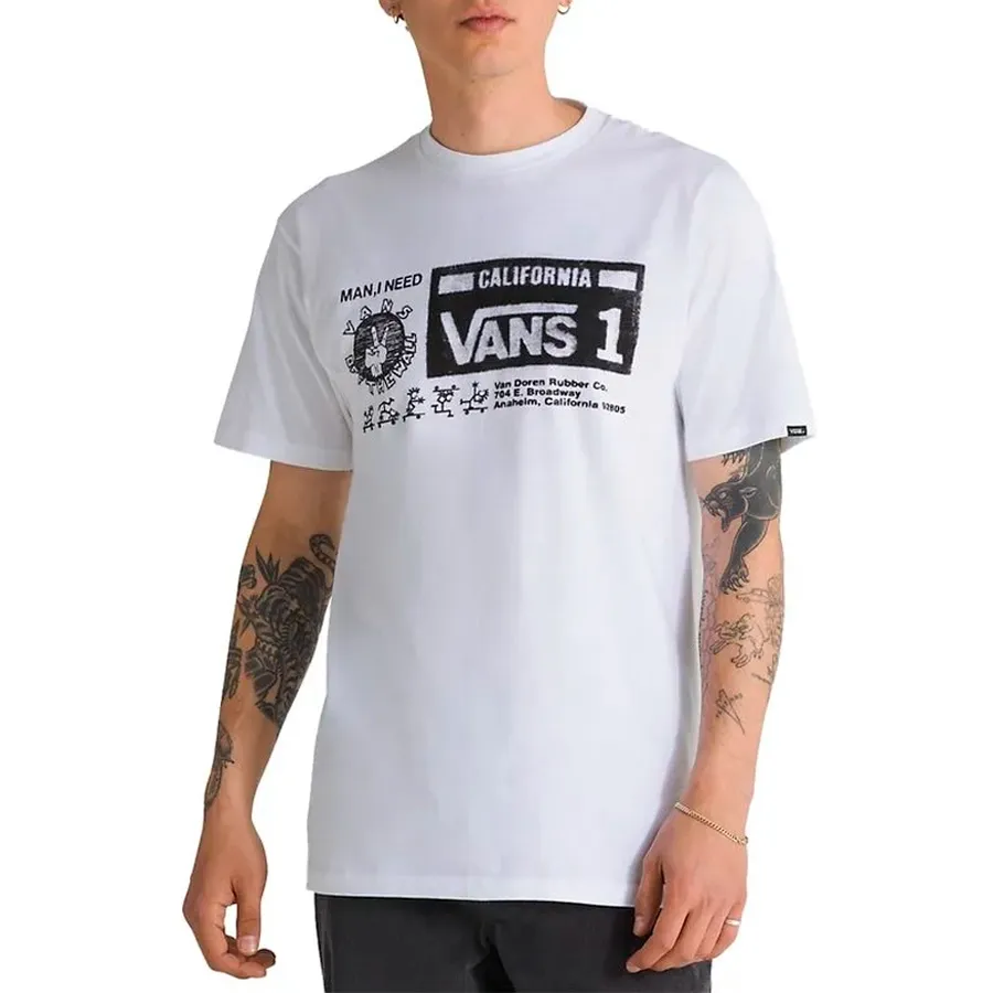 Imagen 0 de 3 de Remera Vans Wareahouse Aert II-BLANCO/NEGRO