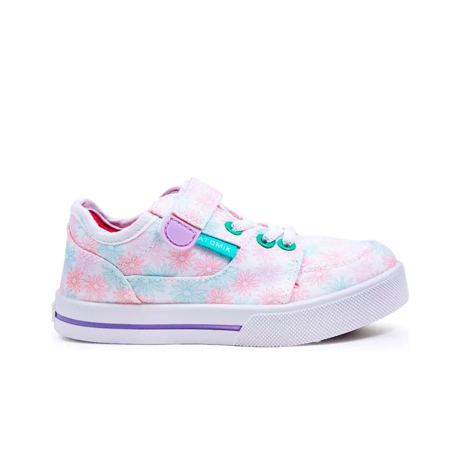 Imagen 0 de 5 de Zapatillas Atomik Skate Tokio 23-BLANCO/ROSA/TURQUESA