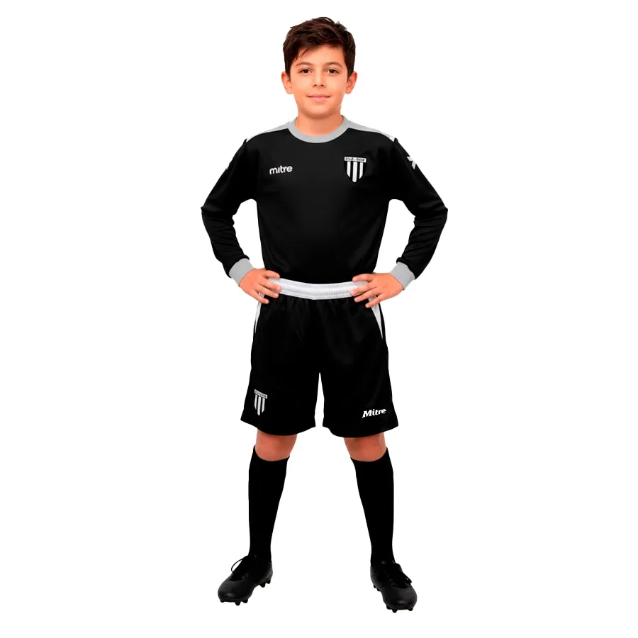 Imagen 0 de 2 de Shorts Mitre Bermuda Star Gye Jr 25-NEGRO/BLANCO