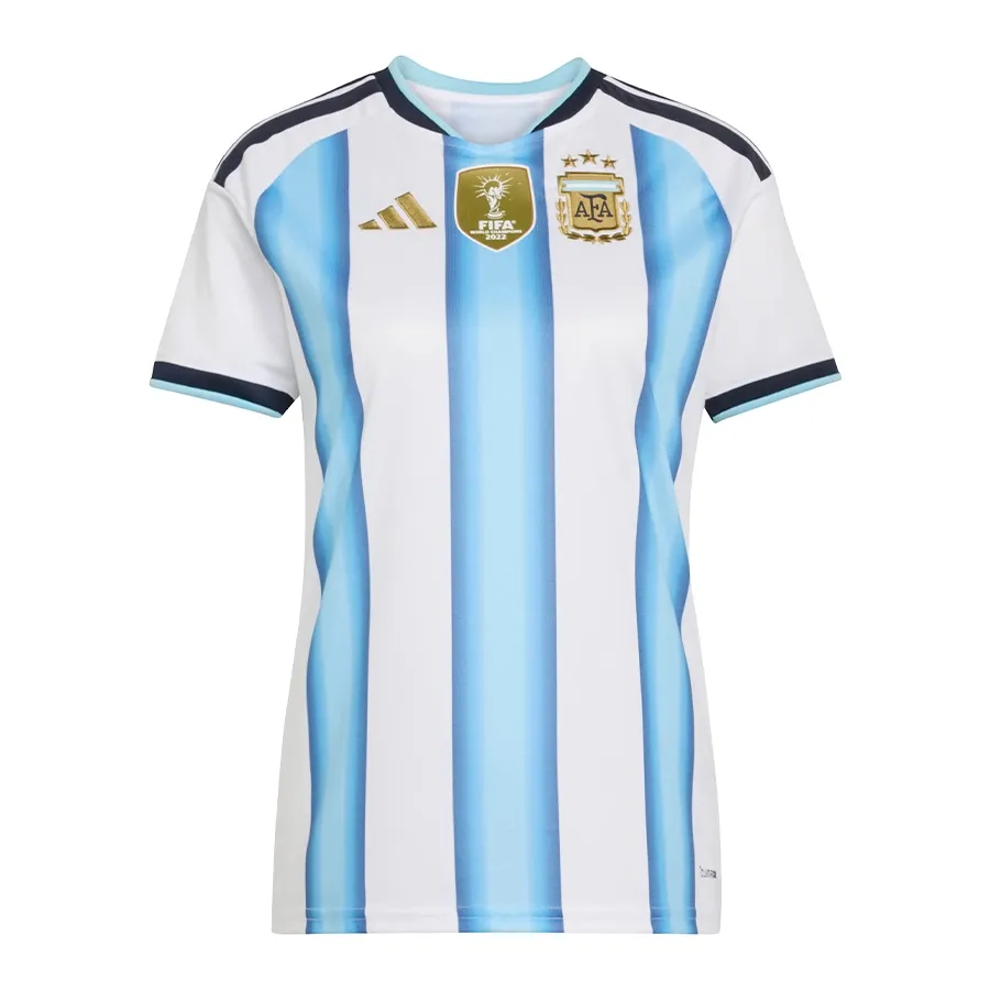 Imagen 2 de 6 de Camiseta adidas Titular Selección Argentina 26-BLANCO/NEGRO/CELESTE