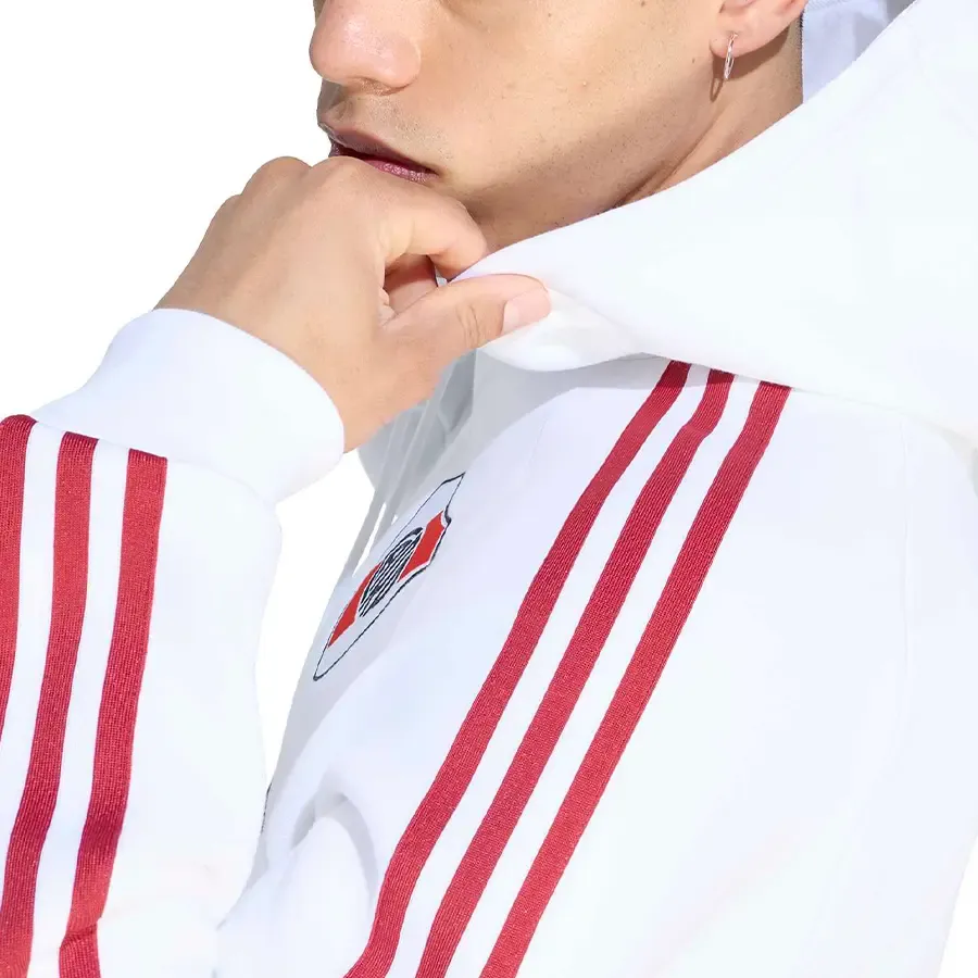 Imagen 4 de 5 de Buzo adidas originals River Plate Con Capucha-BLANCO/ROJO