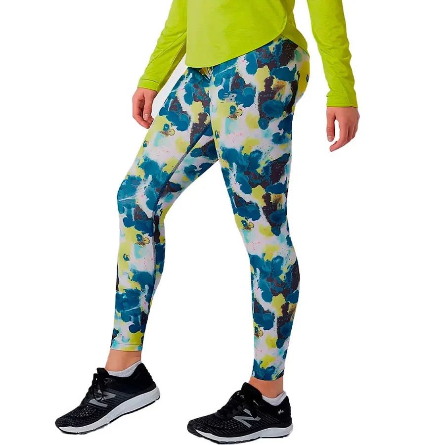 Imagen 1 de 4 de Calza New Balance Printed Accelerate-BLANCO/MARINO/LIMA