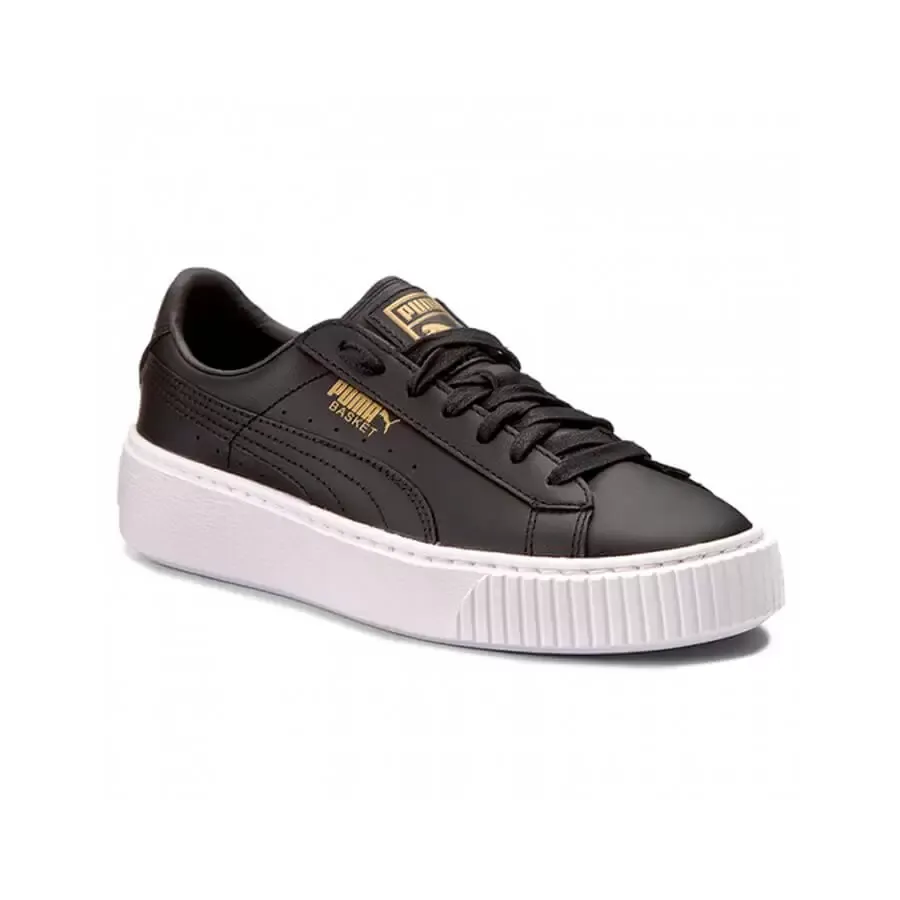 Imagen 3 de 5 de Zapatillas Puma Basket Platform Core-NEGRO/BLANCO