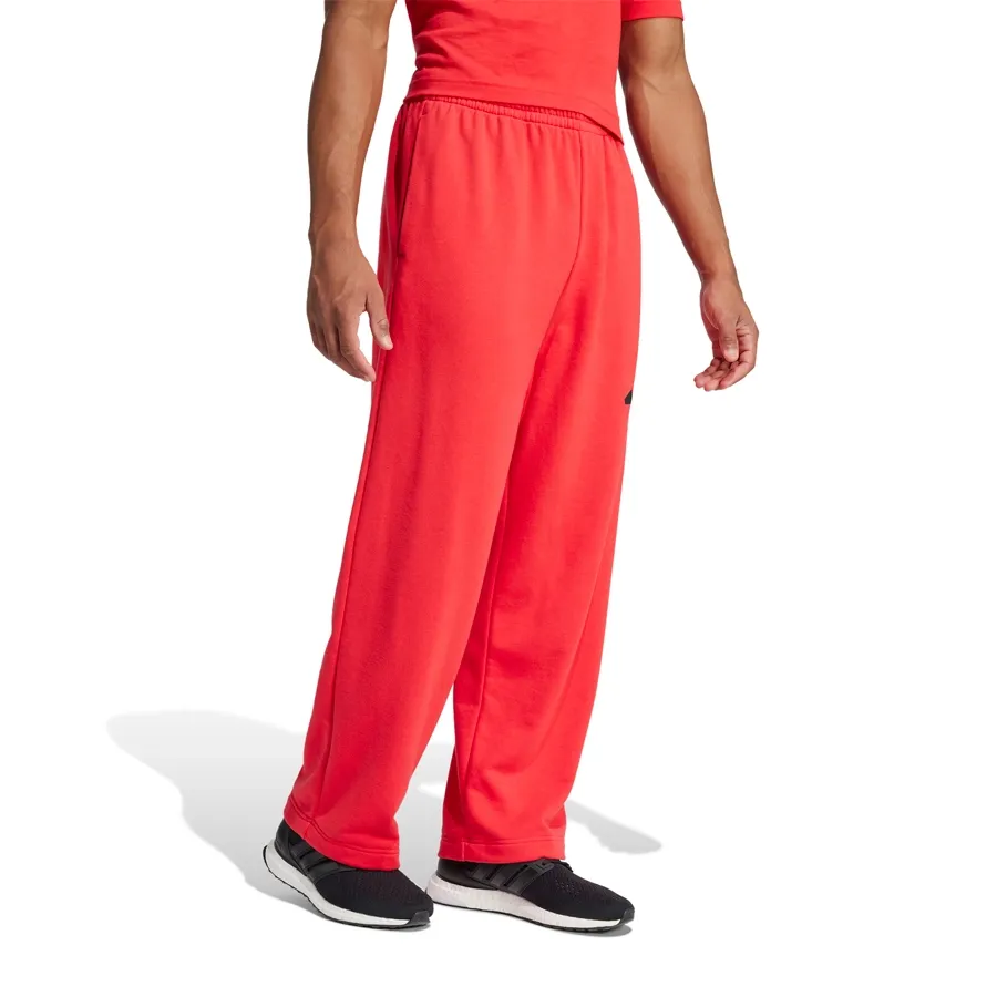 Imagen 3 de 7 de Pantalón adidas Essentials Wide-ROJO/NEGRO