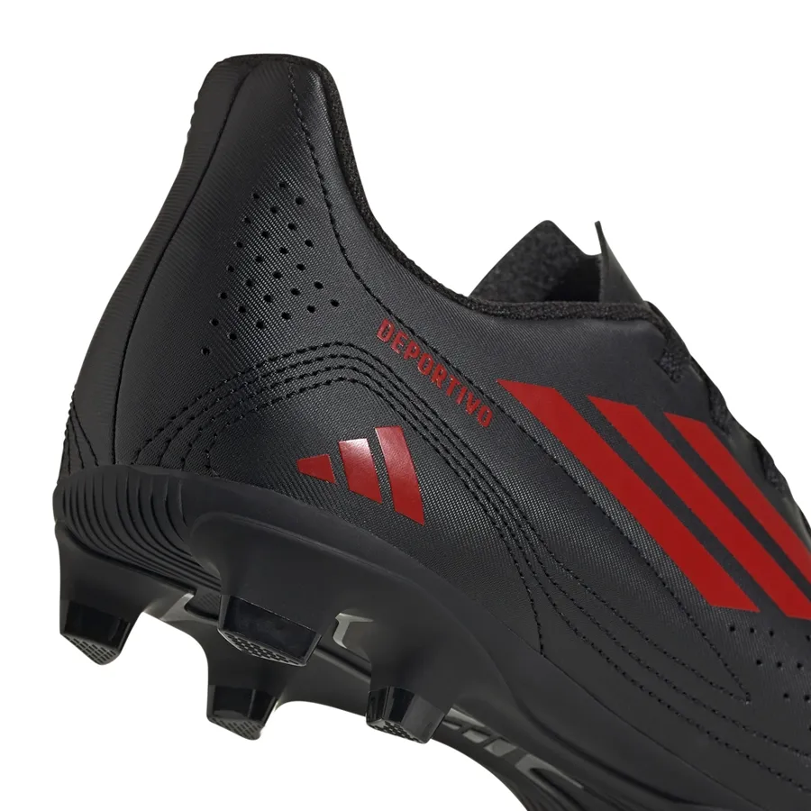 Imagen 6 de 7 de Botines adidas Deportivo III FxG-NEGRO/ROJO
