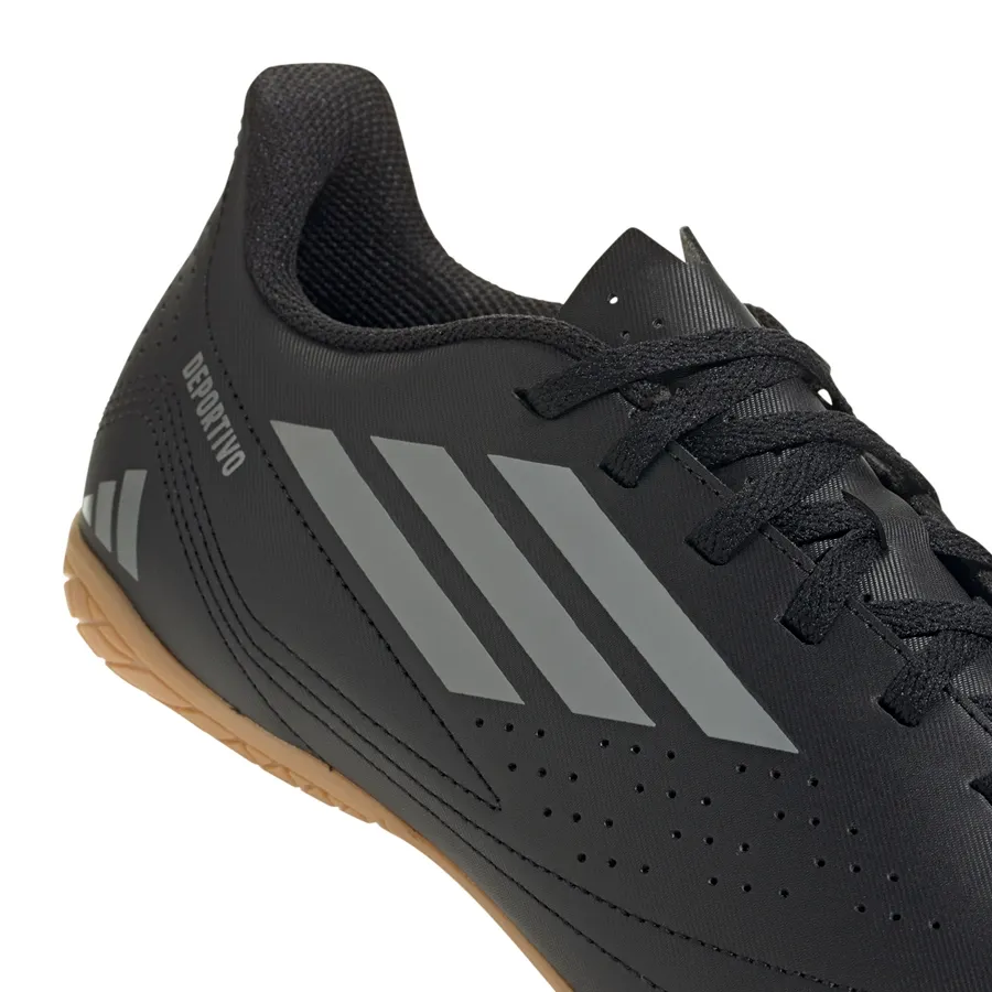 Imagen 4 de 7 de Botines adidas Deportivo III In-NEGRO/GRAFITO
