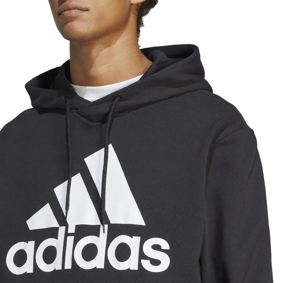 Imagen 3 de 5 de Buzo Con Capucha adidas Essentials Logo-NEGRO/BLANCO