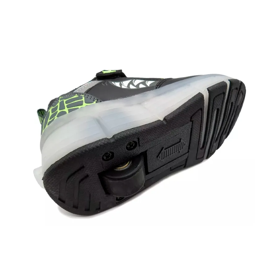 Imagen 2 de 4 de Zapatillas Footy Roller Shark-NEGRO/VERDE/GRIS