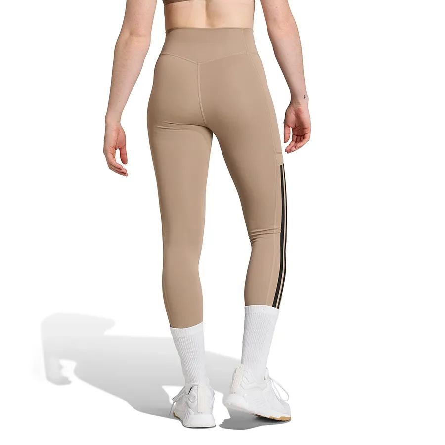 Imagen 1 de 4 de Calza adidas Optimé 3-Stripes-NEGRO/KHAKI