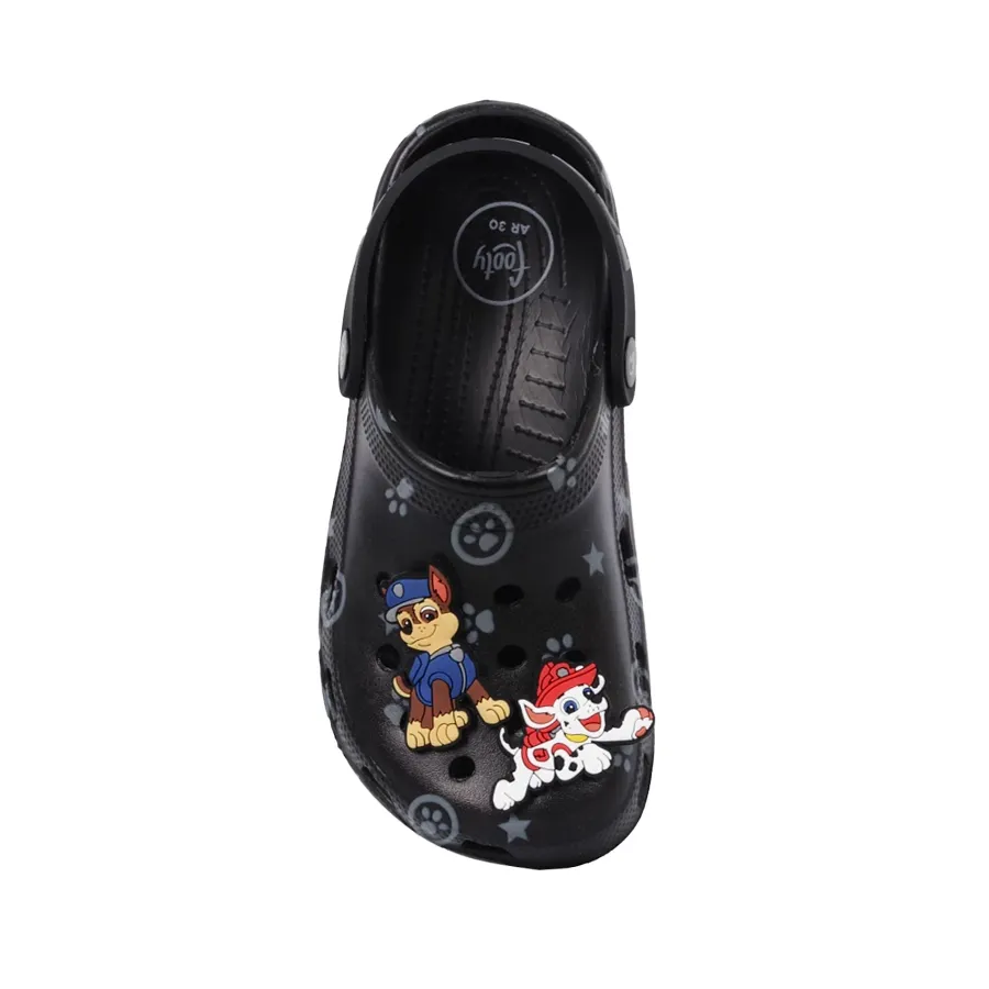 Imagen 2 de 4 de Sandalias Footy Clogs Paw Patrol-NEGRO/GRIS