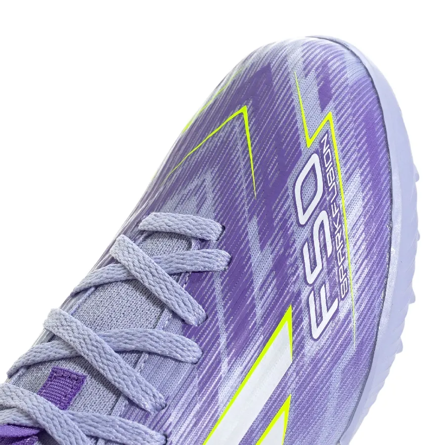 Imagen 5 de 7 de Botines adidas F50 Sparkfusion League Tf-LILA/VERDE FLUOR