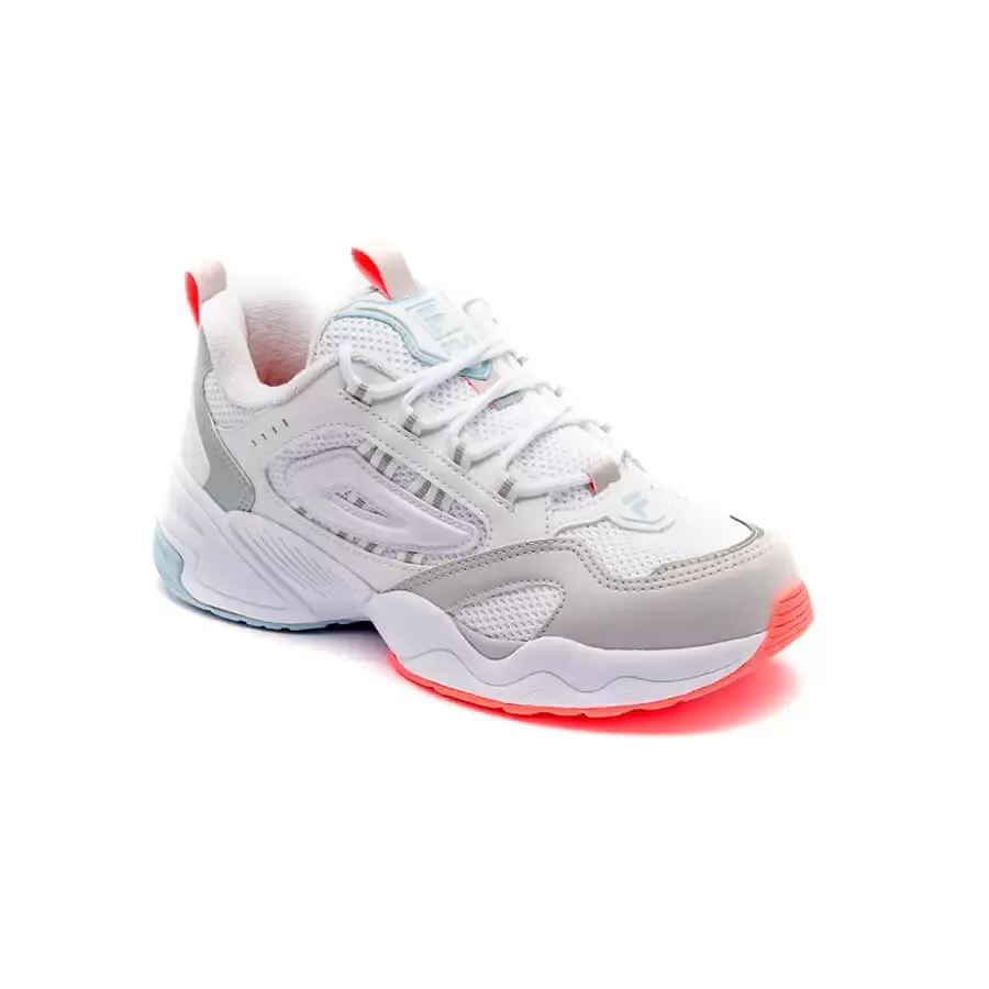 Imagen 3 de 5 de Zapatillas Fila Attrek Mujer-BLANCO/GRIS/SALMON